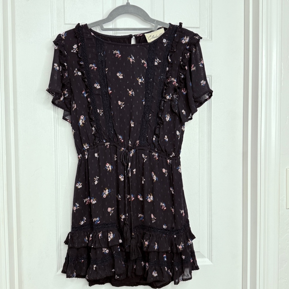 CLEOBELLA - Freesia Black Floral Dress - MEDIUM - preloved